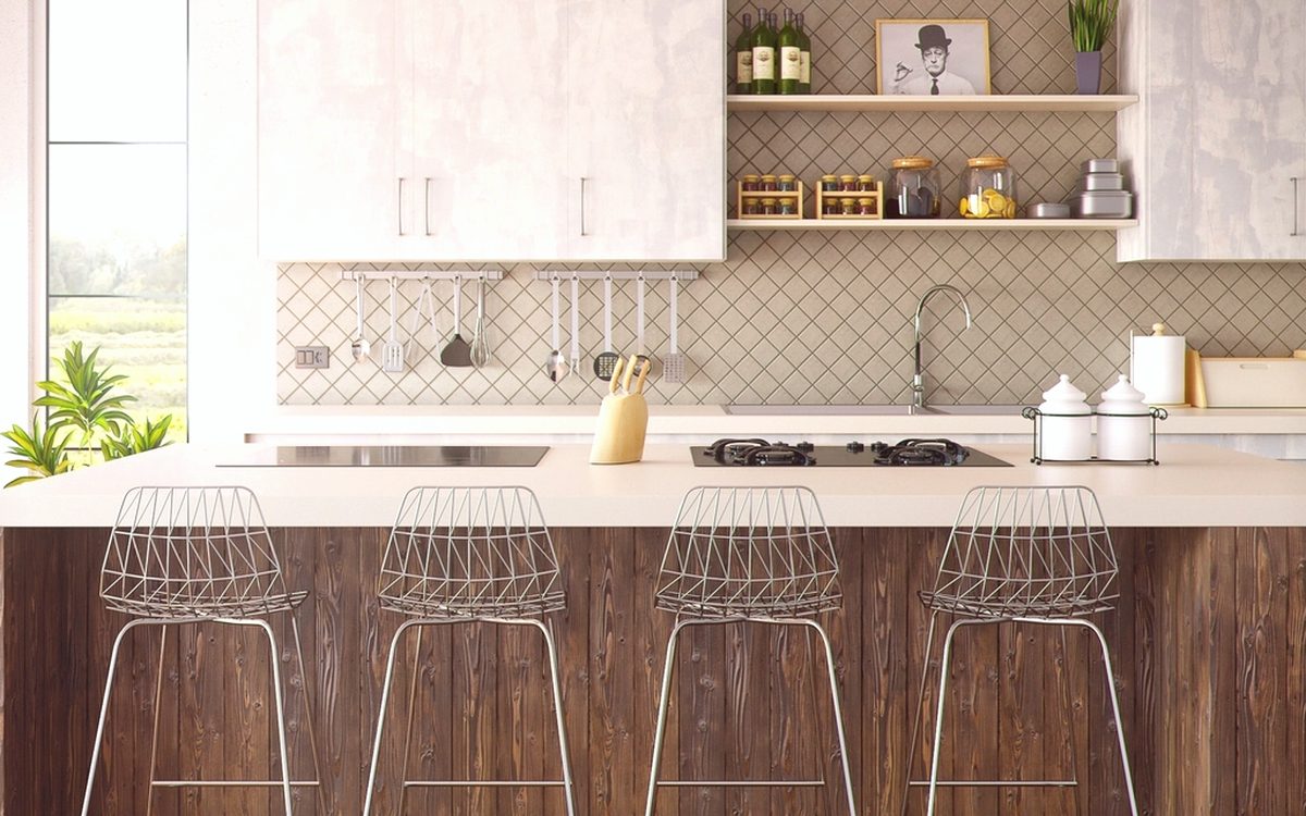 A bright, freshly cleaned kitchen